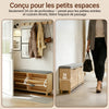 Prévente SoBuy FSR211-N Banc à Chaussures Entrée Étroite 24 cm – Naturel