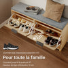 Prévente SoBuy FSR211-N Banc à Chaussures Entrée Étroite 24 cm – Naturel
