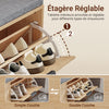 Prévente SoBuy FSR211-N Banc à Chaussures Entrée Étroite 24 cm – Naturel