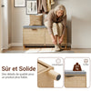 Prévente SoBuy FSR211-N Banc à Chaussures Entrée Étroite 24 cm – Naturel