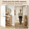 Prévente SoBuy FSR212-N Meuble à Chaussures pour Entrée Étroite 24 cm de Profondeur – Naturel