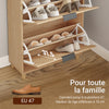 Prévente SoBuy FSR212-N Meuble à Chaussures pour Entrée Étroite 24 cm de Profondeur – Naturel