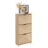 SoBuy FSR213-N Meuble à Chaussures pour Entrée Étroite 24 cm de Profondeur – Naturel