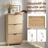 Prévente SoBuy FSR213-N Meuble à Chaussures pour Entrée Étroite 24 cm de Profondeur – Naturel