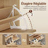 Prévente SoBuy FSR213-N Meuble à Chaussures pour Entrée Étroite 24 cm de Profondeur – Naturel