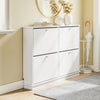 SoBuy FSR216-W Meuble à Chaussures Gain de Place Ultra-Slim 18cm – Entrée Étroite – 105x18x78 cm Blanc