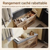 Prévente SoBuy FSR218-F Banc à Chaussures avec Coussin Amovible et 1 Abattant – Slim 24 cm, 6-8 Paires, Charge 123 kg – Bois et Gris