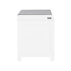 SoBuy FSR23-K-W Banc à Chaussures avec Coussin Rembourré et 2 Cubes de Rangement pour Entrée – 71x34x43 cm, Blanc