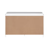 SoBuy FSR23-K-W Banc à Chaussures avec Coussin Rembourré et 2 Cubes de Rangement pour Entrée – 71x34x43 cm, Blanc