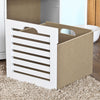 SoBuy FSR23-W Banc à Chaussures avec Coussin Rembourré et 3 Paniers de Rangement pour Entrée – 105x35x43 cm, Blanc