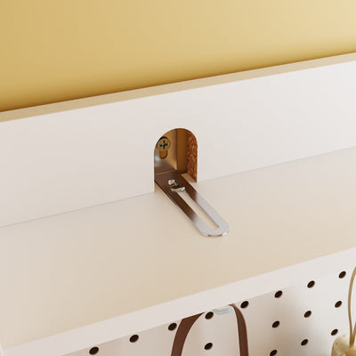 SoBuy FSR233-W Meuble à Chaussures Blanc avec Miroir – Armoire à Chaussures 10 Paires, Vestiaire d'Entrée 14 cm de Profondeur – 83×14×197 cm, Charge 66 kg