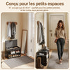 SoBuy FSR25-SCH Banc à Chaussures 3-en-1 avec Assise Rembourrée, Rangement Caché sous Rabat et 2 Étagères Ouvertes, Charge 113 kg – Noir, 60×30×43 cm
