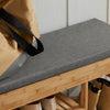 SoBuy FSR47-N Banc à Chaussures avec Étagère et Tiroirs Latéraux, Assise pour Entrée Couloir – 90x30x45 cm, Naturel