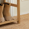 SoBuy FSR47-N Banc à Chaussures avec Étagère et Tiroirs Latéraux, Assise pour Entrée Couloir – 90x30x45 cm, Naturel
