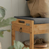 SoBuy FSR47-N Banc à Chaussures avec Étagère et Tiroirs Latéraux, Assise pour Entrée Couloir – 90x30x45 cm, Naturel