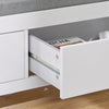 SoBuy FSR74-W Banc à Chaussures avec Coussin Rembourré et Rangement pour Entrée Couloir – 100x40x40 cm, Blanc