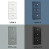 SoBuy FSR94-HG Armoire à Chaussures Slim 24 cm à 3 Abattants – 12 Paires – Dos Ventilé – Bois FSC – Gris