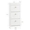 Dimensions du meuble à chaussures SoBuy FSR94-W : 53×24×117 cm