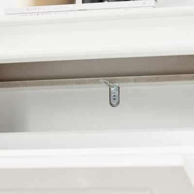 Meuble à chaussures SoBuy FSR94-W – détail de l'intérieur et rangement des chaussures