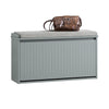 SoBuy FSR98-L-HG Banc à Chaussures avec Coussin Rembourré et 1 Abattant pour Entrée Couloir – 80x26x45 cm, Gris