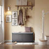 SoBuy FSR98-XL-SCH Banc à Chaussures avec Coussin et 2 Abattants – 100×26×46 cm, 158 kg, Noir