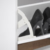 SoBuy FSR98-XL-W Banc à Chaussures avec Coussin Rembourré et 2 Abattants pour Entrée Couloir – 100x26x46 cm, Blanc
