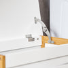 SoBuy FSS66-WN Corbeille à Linge, Coffre à Linge, Panier de Rangement, Corbeille Linge Sale avec Couvercle, Porte Vêtement Pour Laverie Salle de Bain