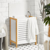 SoBuy FSS66-WN Corbeille à Linge, Coffre à Linge, Panier de Rangement, Corbeille Linge Sale avec Couvercle, Porte Vêtement Pour Laverie Salle de Bain