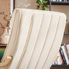 SoBuy FST16-W Fauteuil a Bascule, Relax Rocking Chair, Chaise a Bascule avec Repose-Pieds et Appui-tête réglables, Beige