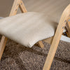 SoBuy FST40-HGx2 Lot de 2 Chaises Pliantes Rembourrées en Bois – Housse Amovible Lavable – Naturel