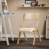 SoBuy FST40-Wx2 Lot de 2 Chaises Pliantes Rembourrées en Bois – Blanc