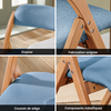 SoBuy FST92-BL Chaise Pliante Rembourrée en Bois – Bleu