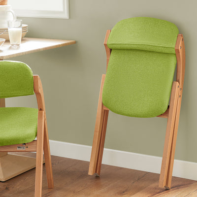 SoBuy FST92-GR Chaise Pliante Rembourrée en Bois – Vert
