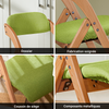 SoBuy FST92-GR Chaise Pliante Rembourrée en Bois – Vert
