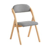 SoBuy FST92-N Chaise Pliante Rembourrée en Bois – Gain de Place – Gris
