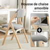 SoBuy FST92-N Chaise Pliante Rembourrée en Bois – Gain de Place – Gris