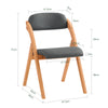 SoBuy FST92-SGx2 Lot de 2 Chaises Pliantes Rembourrées en Bois – Gris Foncé