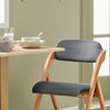 SoBuy FST92-SGx2 Lot de 2 Chaises Pliantes Rembourrées en Bois – Gris Foncé