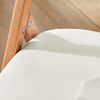 SoBuy FST92-W Chaise Pliante Bois Massif avec Housse Amovible – Crème