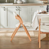 SoBuy FST92-Wx2 Lot de 2 Chaises Pliantes en Bois Massif avec Housse Lavable – Crème