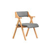 SoBuy FST98-HG Chaise Salle à Manger Pliante en Bois avec Coussin – Chaises de Cuisine et Chaise de Salon Pliable Confortable