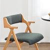 SoBuy FST98-SG Chaise Pliante avec Coussin, Confortable et Gain de Place, Pliable, Design Fonctionnel, Usage Quotidien, Format Pratique – Bois, Gris Foncé