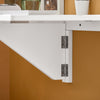 SoBuy FWT03-W Table Murale Pliante 60×40 cm – Bureau ou Table Repas, Charge 50 kg, Blanc