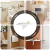 SoBuy FWT03-W Table Murale Pliante 60×40 cm – Bureau ou Table Repas, Charge 50 kg, Blanc