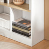 SoBuy FWT104-WN Bureau Rabattable Compact avec Rangement Intégré et Gestion des Câbles – L70×P57×H85 cm, Charge max. 81 kg, MDF, Blanc et Naturel