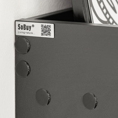 SoBuy FWT18-Sch Table Murale Bureau avec Étagère intégrée Armoire de Rangement Murale
