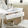 SoBuy FWT31-W Table Bureau d'Angle Bureau informatique Secrétaire avec Tiroir