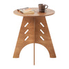 SoBuy HFBT01-BRTable d'appoint Ronde en Bois Table Basse Ronde Table de Nuit Table de Chevet Bouts de Canapé en Tenons et M