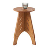 SoBuy HFBT01-K-BR Table d'appoint Ronde en Bois Table Basse Ronde Table de Nuit Table de Chevet Bouts de Canapé Marron en Ten