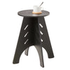 SoBuy HFBT01-K-SCHTable d'appoint Ronde en Bois Table Basse Ronde Table de Nuit Table de Chevet Bouts de Canapé Marron en T